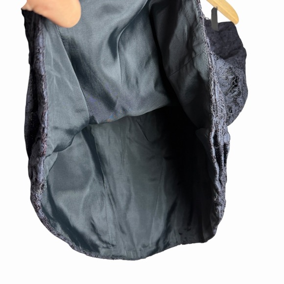 VTG Luna Womens 10 Black Lace Bustier Top 90s Goth Whimsigoth Coquette Strapless - Picture 8 of 10